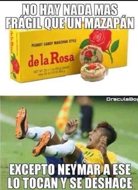 Cómo olvidar esas caídas increíbles de
<b>Neymar</b>.