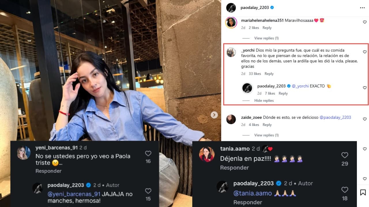 Paola Dalay reacciona.