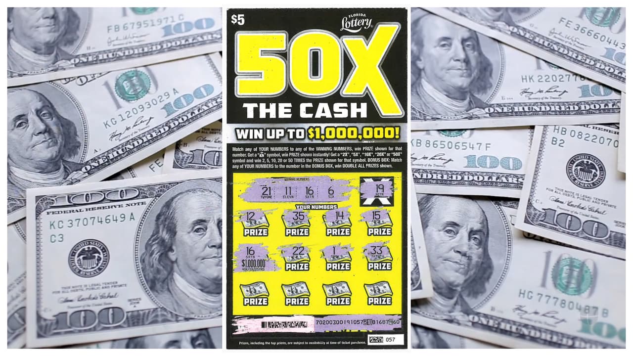 Paga $5 por un raspadito de la lotería en Miami y se gana $1 millón