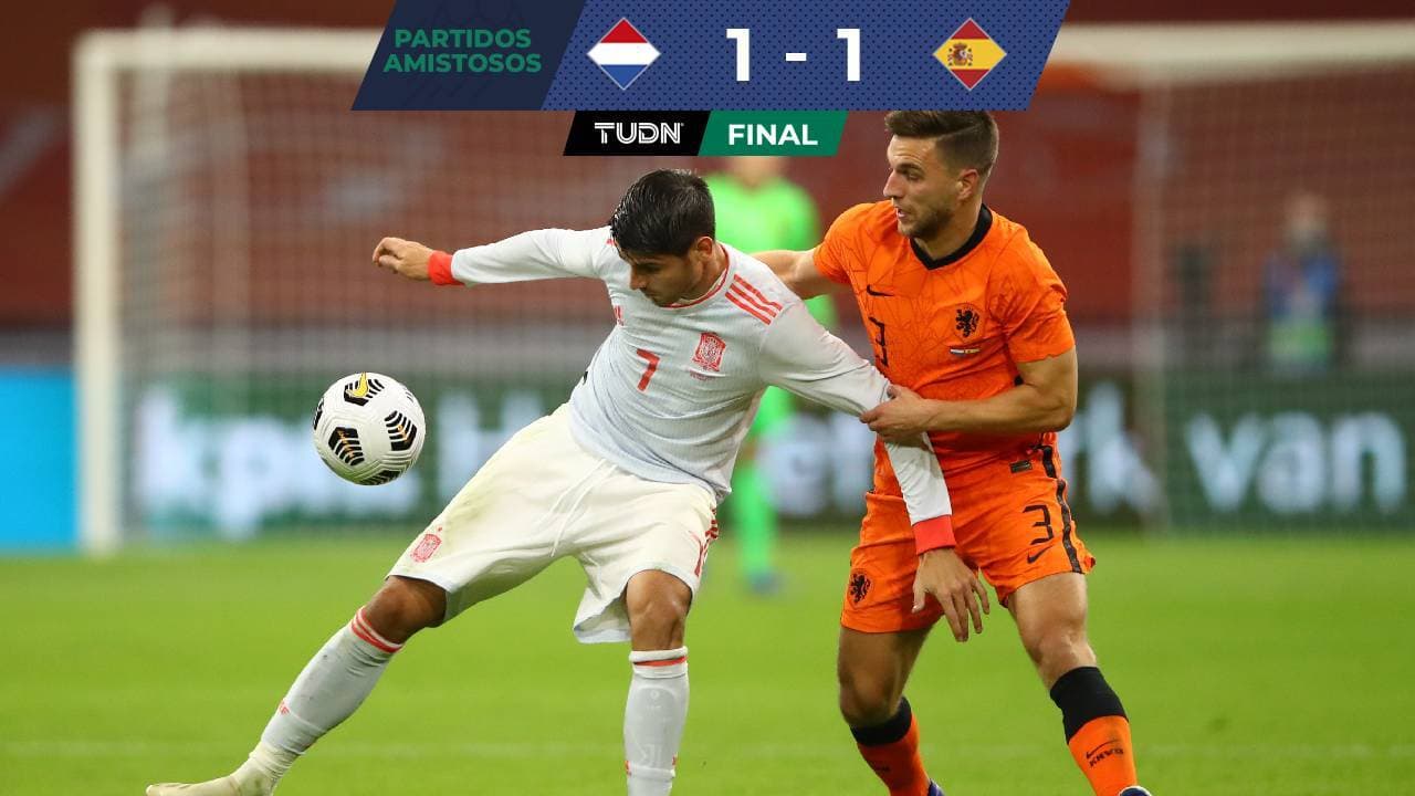 España y Holanda igualaron en trepidante juego amistoso