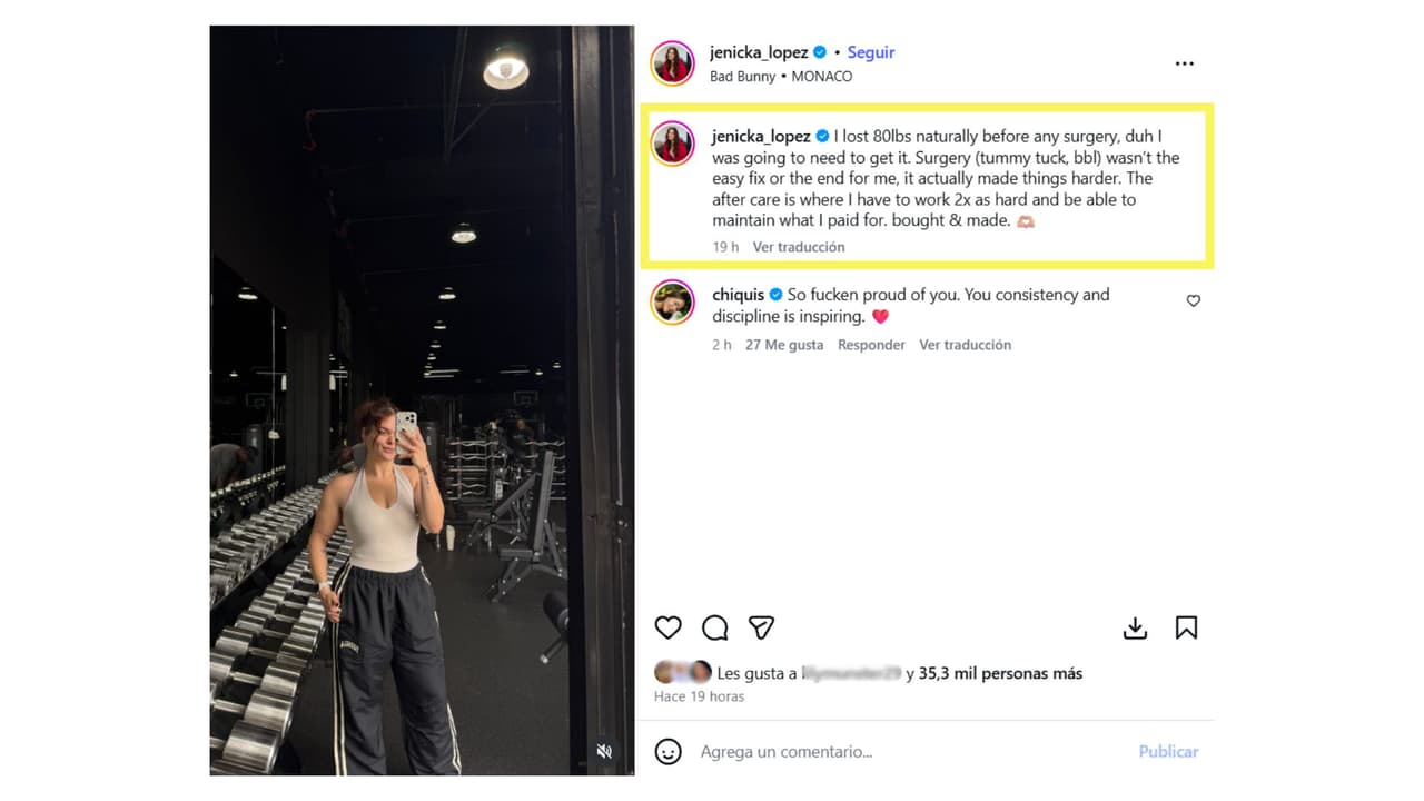 La transformación de Jenicka López.