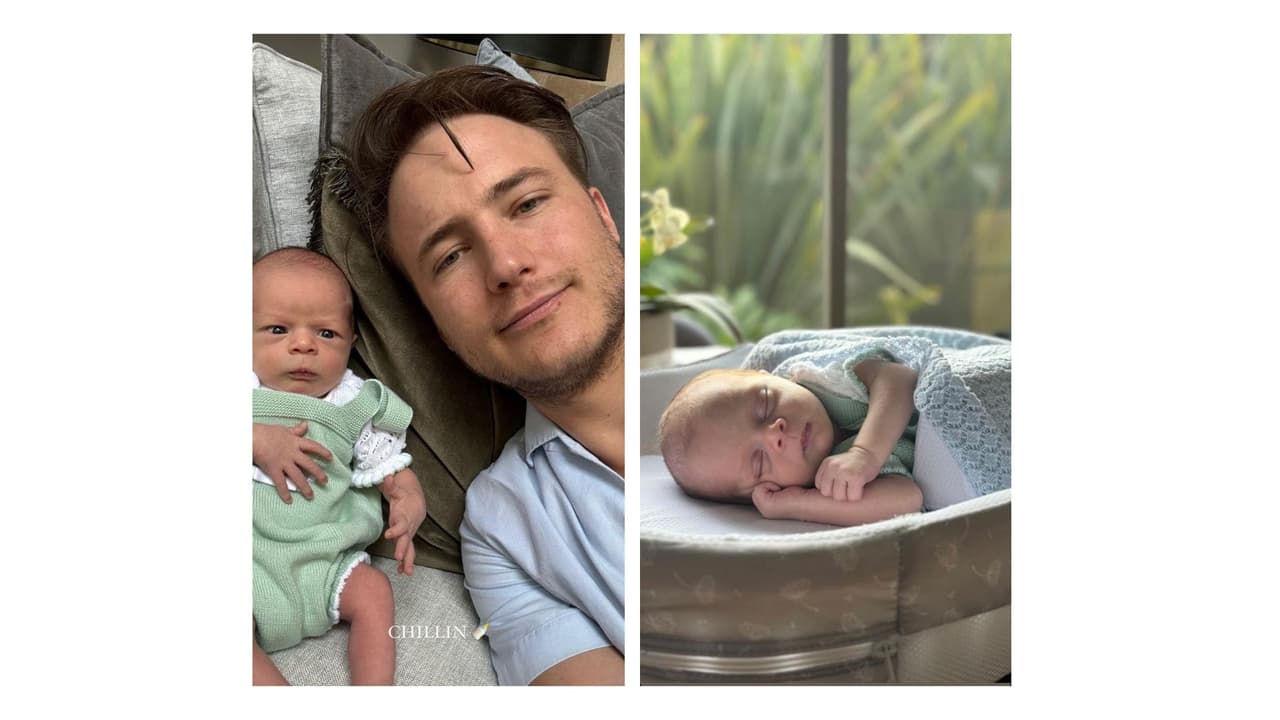 Yannick disfruta de su debut en la paternidad.