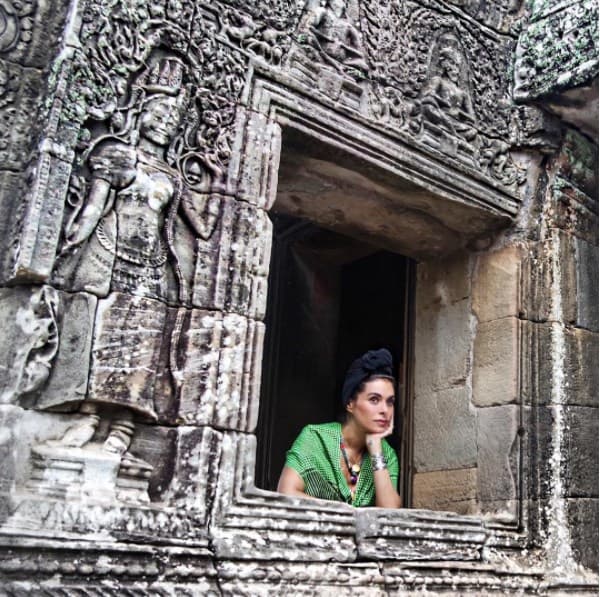 Para Galilea Montijo fue increíble descubrir las estatuas talladas en piedra.