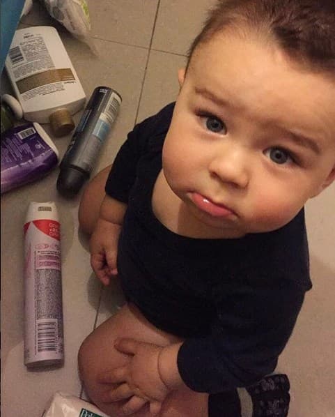 Diego, es el peque baby de
<b>Ariadne Díaz</b> y todo un galán que ha heredado la belleza de sus padres.