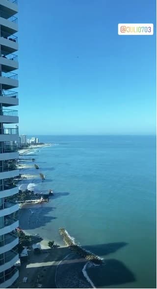 Esta era la vista del presentador venezolano en sus días de descanso.