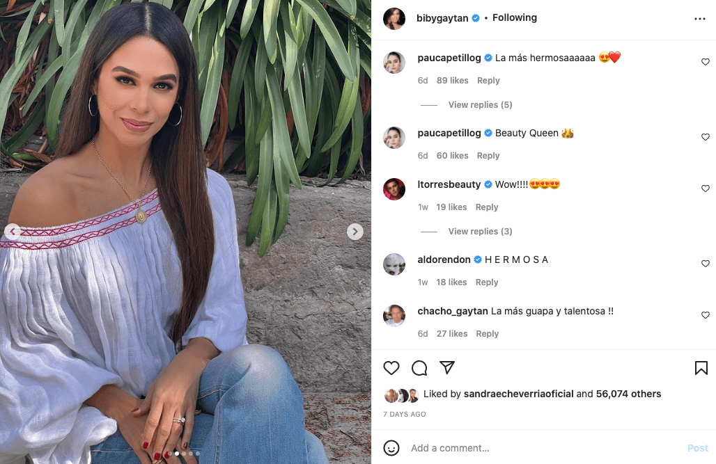 Biby Gaytán presumió su nuevo look en Instagram