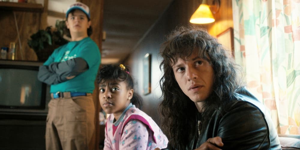 Dustin, Erica y Eddie de Stranger Things