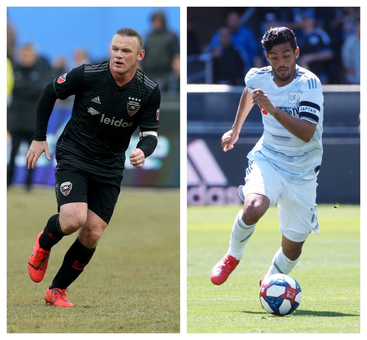 En negro y blanco: con el liderato en juego, Rooney y Vela chocan en la sexta semana de MLS