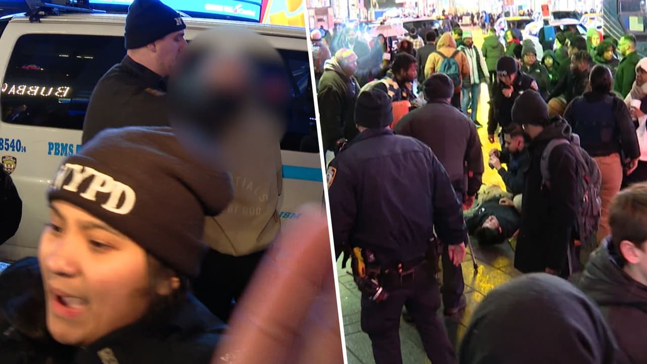 Trifulcas cerca de refugio de inmigrantes de Times Square dejan dos heridos y varios arrestos