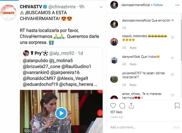"Que emoción", escribió la capitancita en su cuenta oficial de Instagram.
