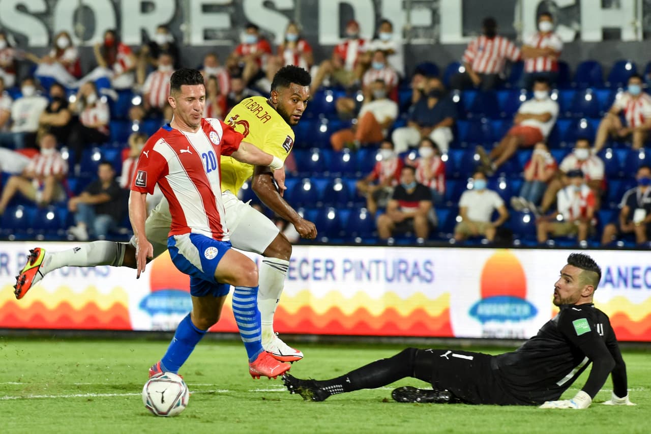 Paraguay no logró aguantar la ventaja y Juan Cuadrado marcó para que Colombia rescatara un punto.
