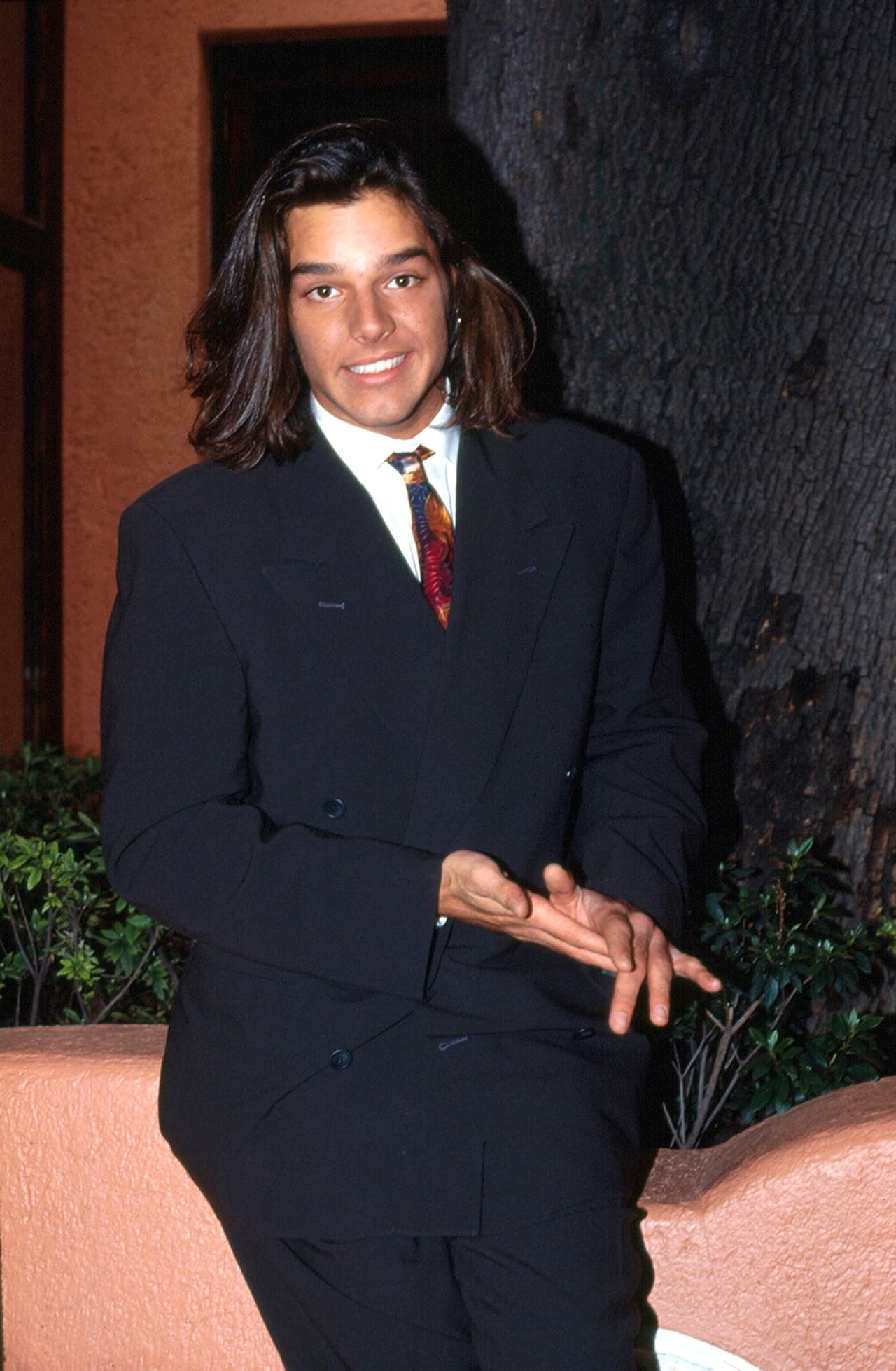 Los galanes no se quedan atrás en cuanto transformaciones. Así lucía
<b>Ricky Martin </b>en 1990.