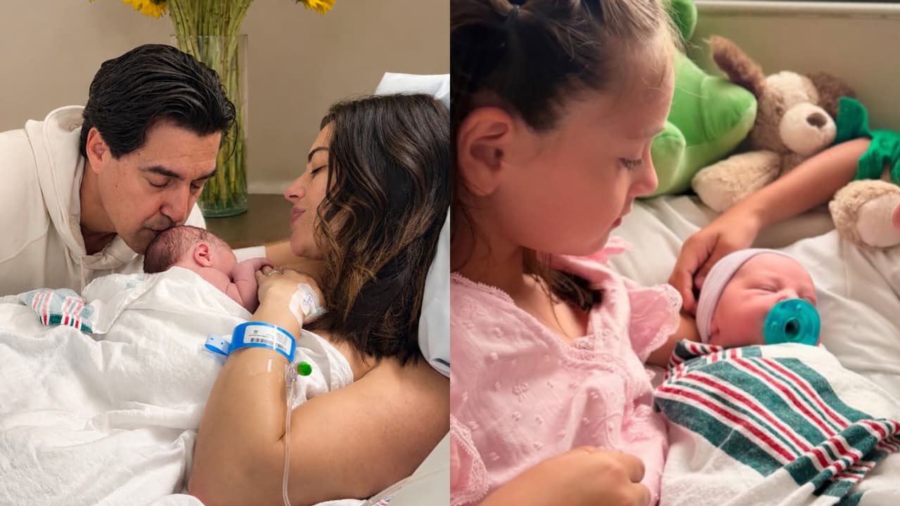 ¡Hija de Michelle Galván ya conoce a su hermanito recién nacido!: primeras fotos con el bebé