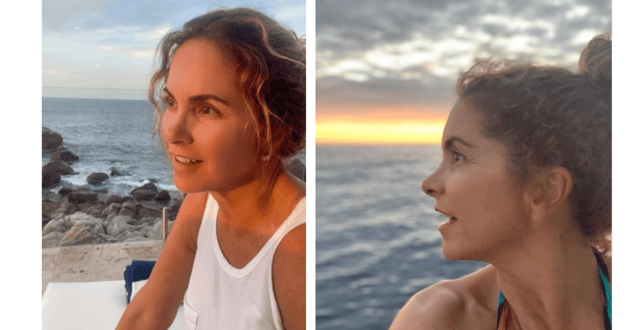 Lucero posó sin maquillaje