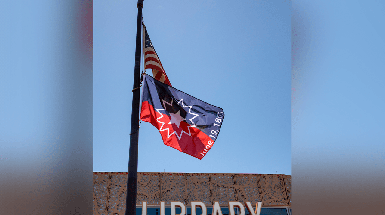 Bandera de celebración de Juneteeth