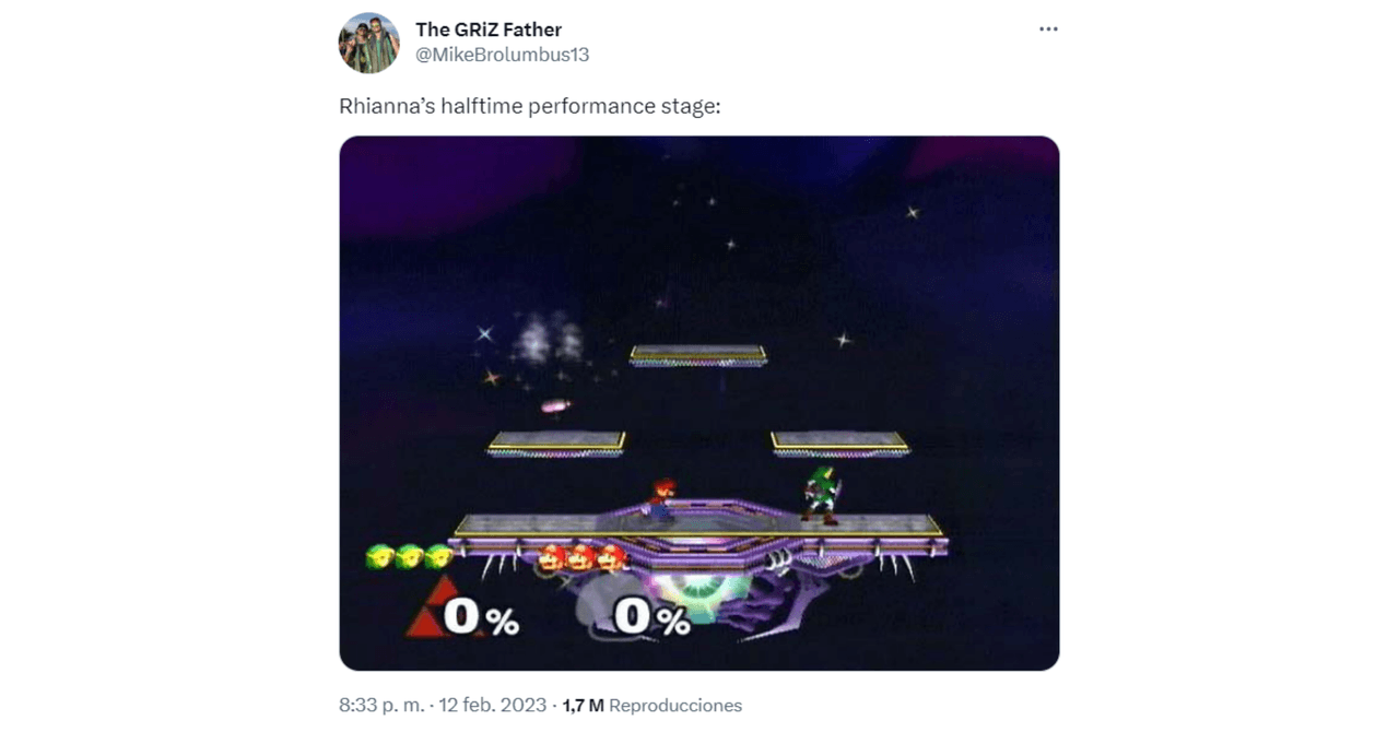 Memes por el Show del Medio Tiempo de Rihanna en el Super Bowl 2023