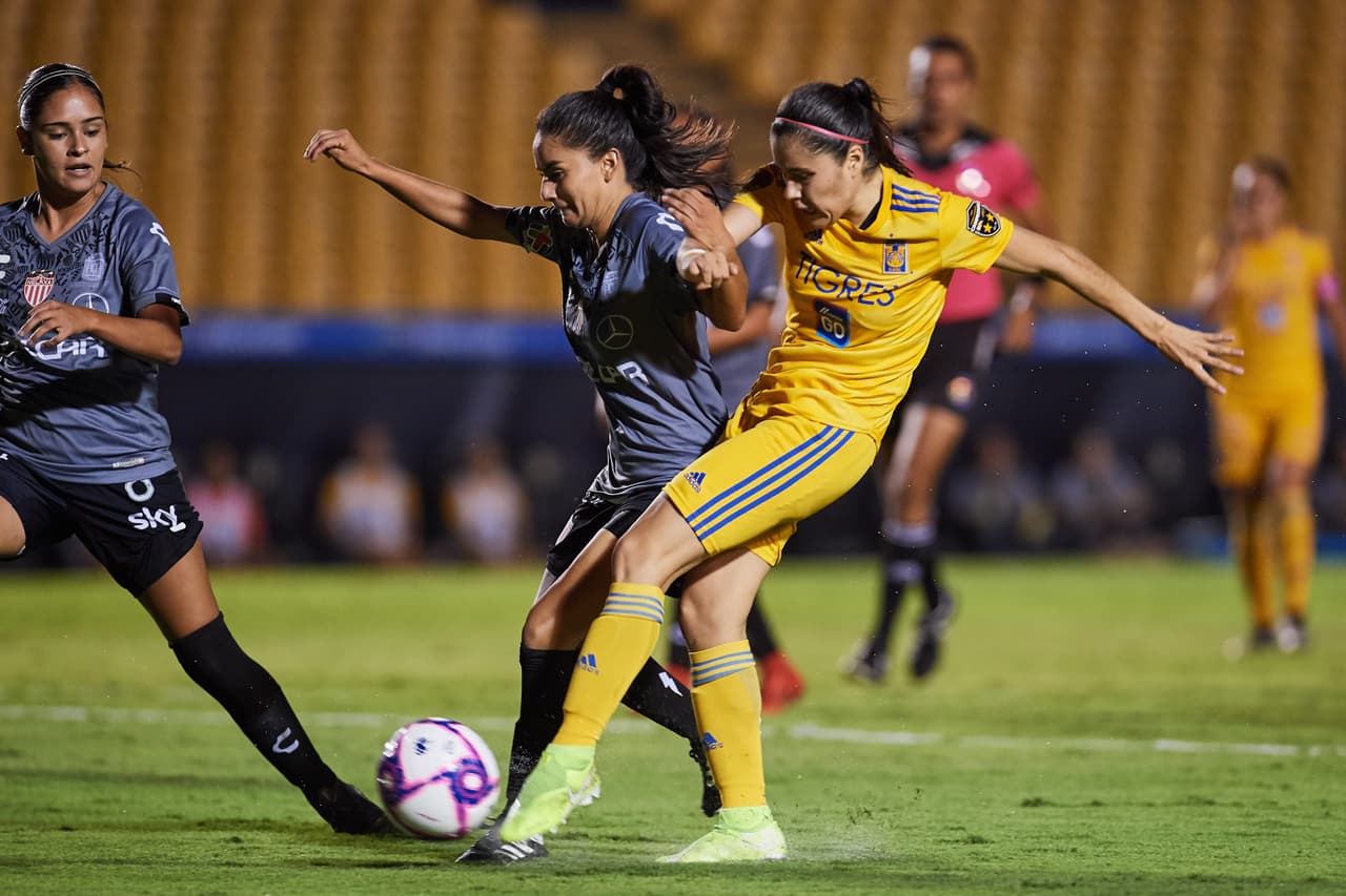 Lizbeth Ovalle, Belén Dde Jesús Cruz, Natalia Gómez Junco y María Fernanda Elizondo hicieron los goles en el triunfo de Tigres.