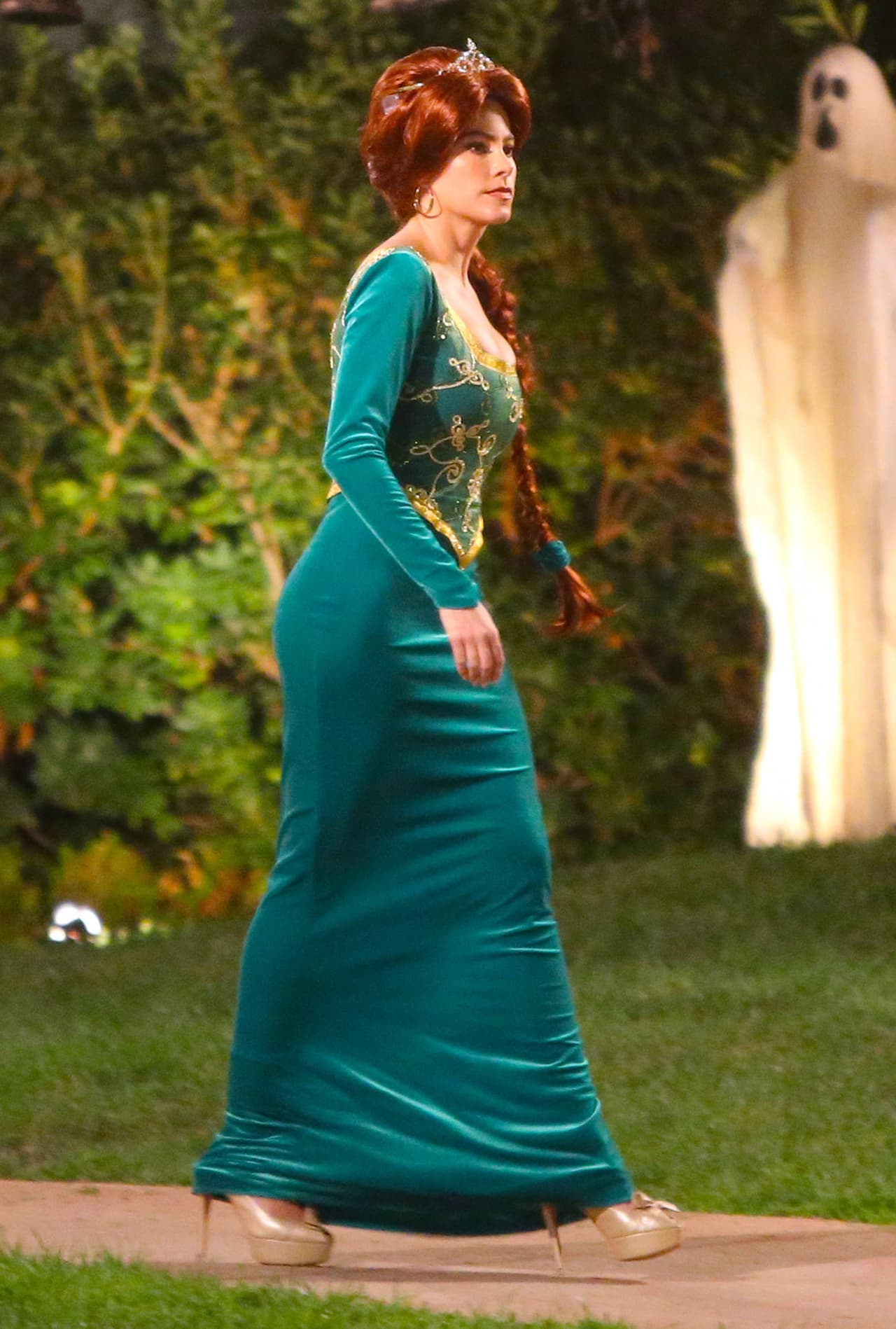 Aunque las grabaciones duraron varias horas, ella parecía no cansarse de traer esos tacones.