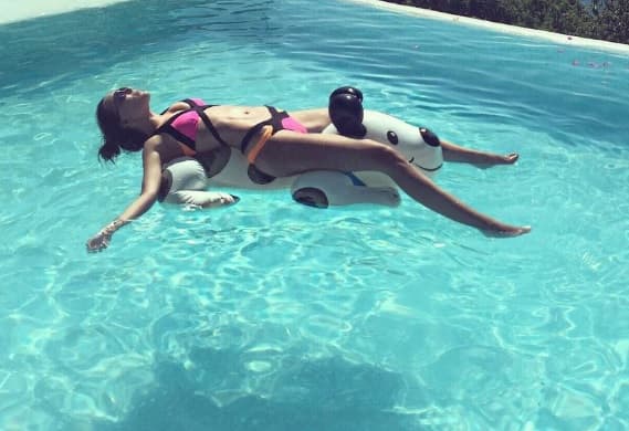 La cantante pasó unos días en el Puerto de Acapulco, en México.