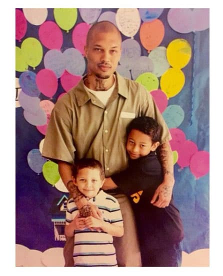 Aquí con Jeremy Jr. y el pequeño Bobby.