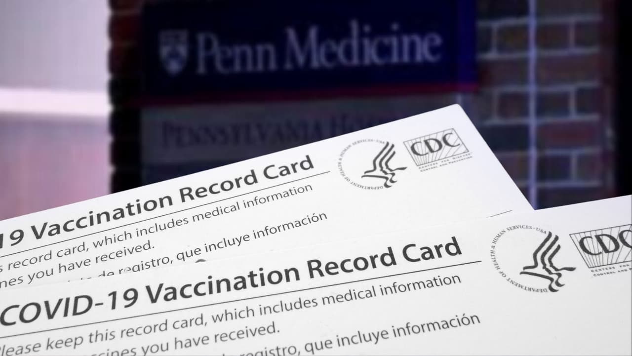 Policía investiga robo de miles de tarjetas de vacunación de la clínica Penn Medicine en Center City