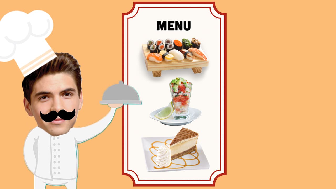 Johann sería el chico más feliz con un plato de sushi, ceviche y un pedacito de cheesecake.