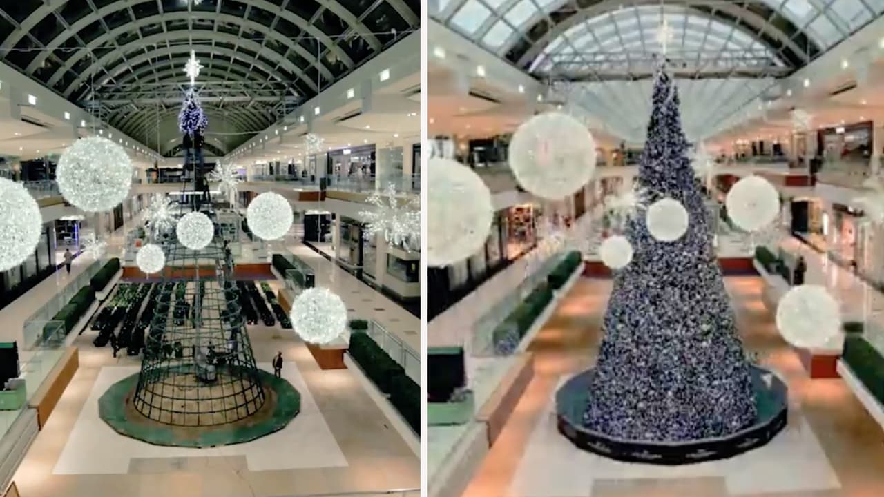 ¡Llega la Navidad a The Galleria!: Encienden el enorme árbol este sábado