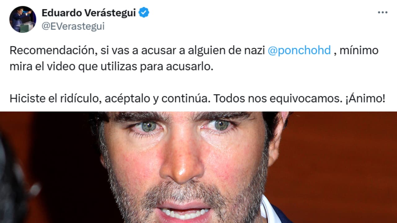 Verástegui dijo que 'Poncho' Herrera hizo el "ridículo" al "acusarlo" de "nazi".