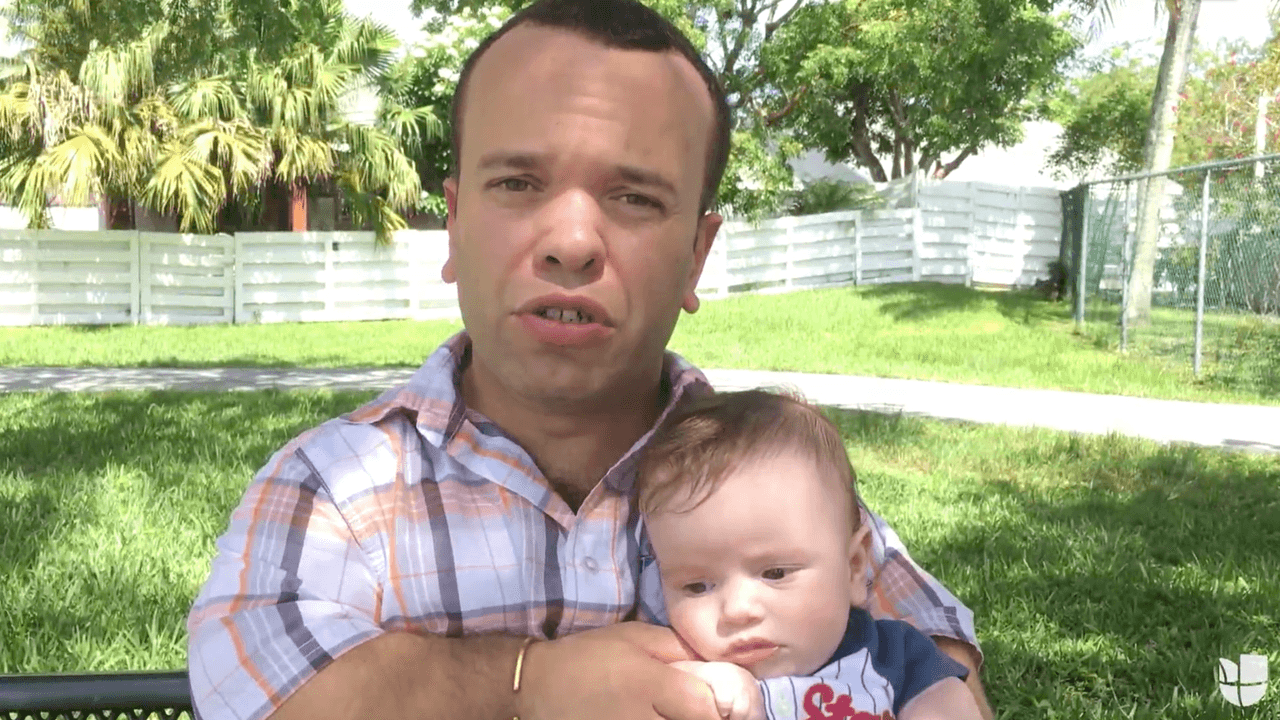 La última vez que lo vimos fue durante el día del padre.