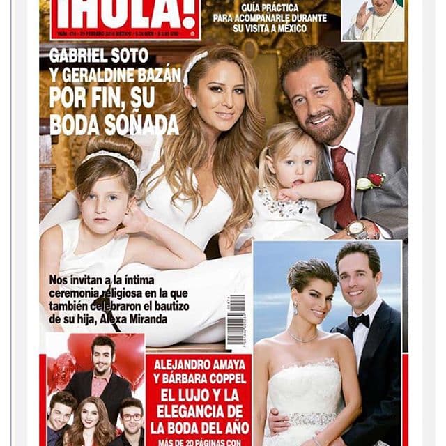 Los recién casados compartieron su unión con la revista ¡HOLA!