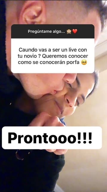 Sus fans le solicitaron un enlace en vivo con su futuro esposo, Francesco Zampogna, y ella respondió que pronto los veremos juntos.