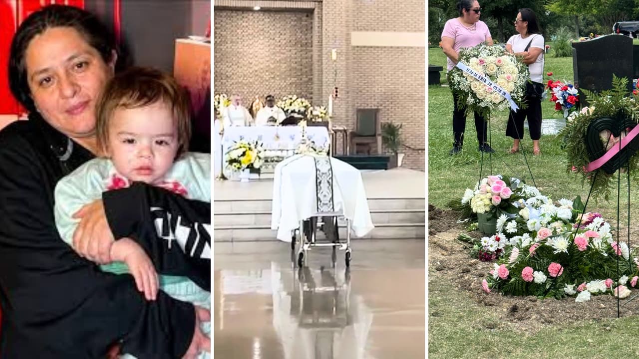 Dan último adiós a hispana y a su bebé de 18 meses que murieron en la explosión de Oak Cliff