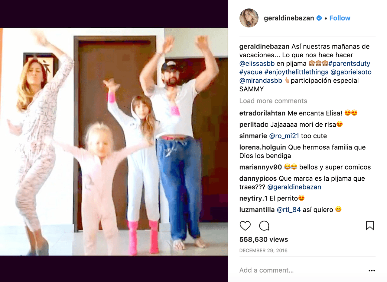 Aquí, el 29 de diciembre, la familia en pleno disfrutando sus vacaciones en casa.