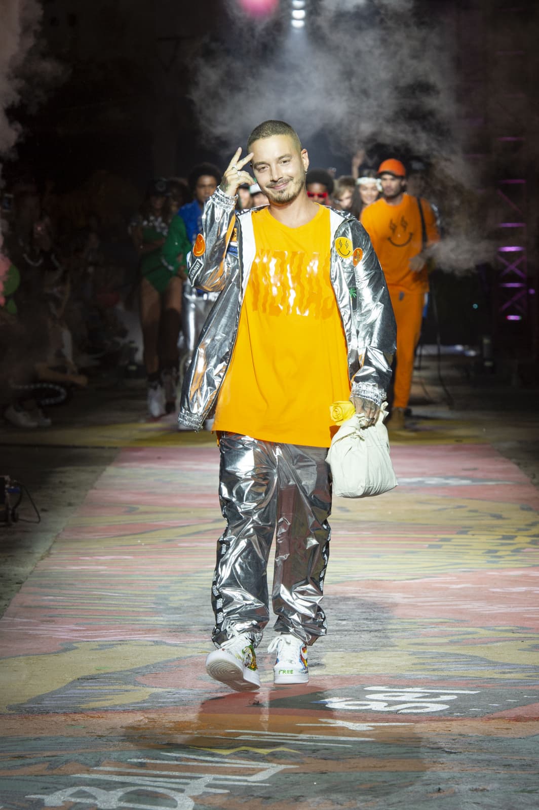 J Balvin presenta su colección de moda en Colombiamoda 2018.
