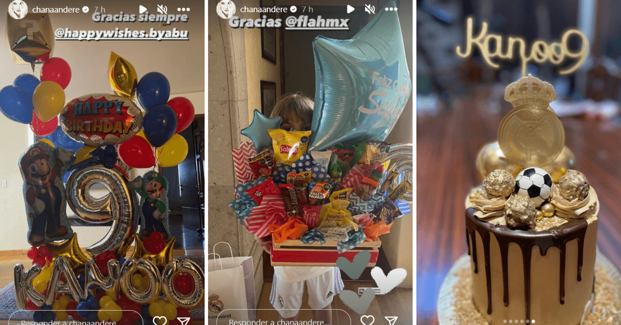 Así celebró Chantal Andere el cumpleaños 9 de su hijo