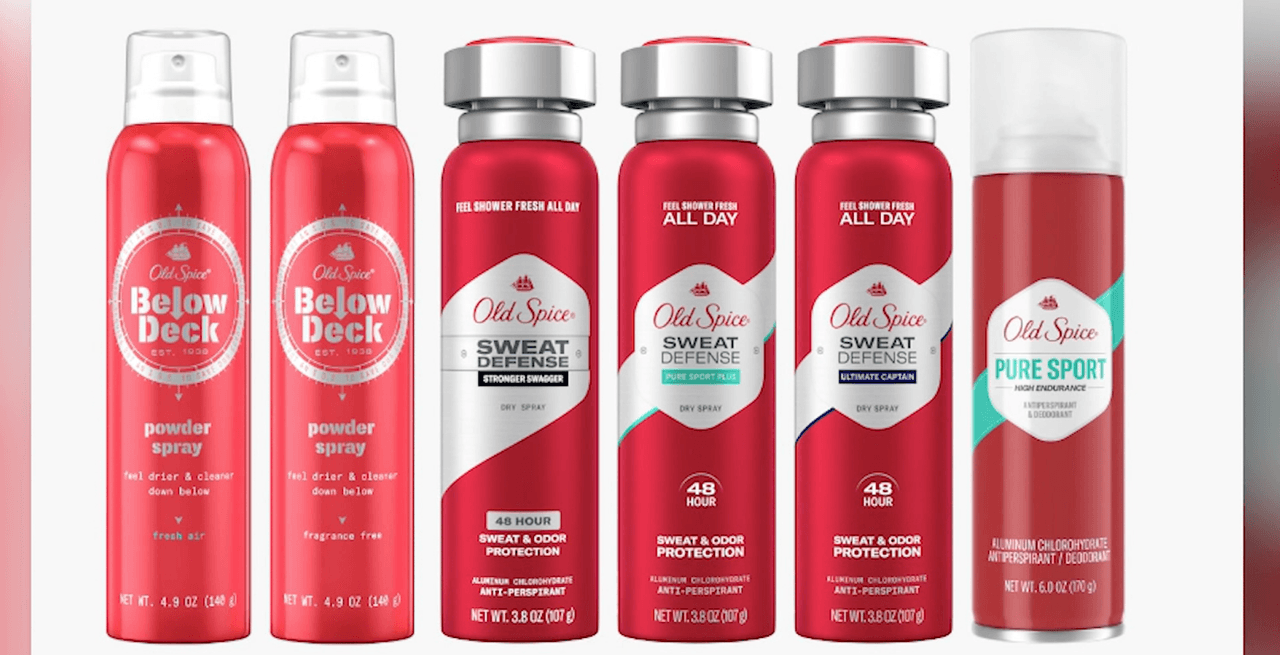 Algunos productos Old Spice y Secret fueron retirados por químico que causa cáncer