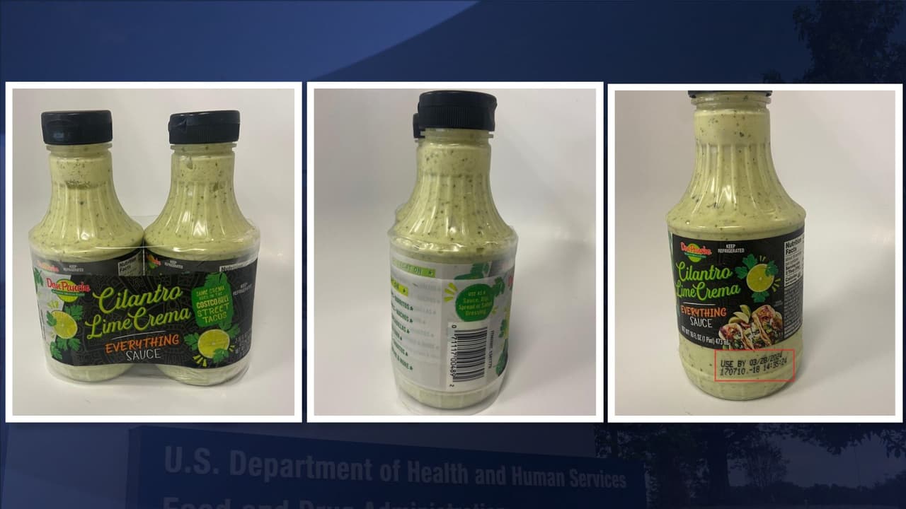 Aglunos de los productos vienen en kit de dos botellas, tal es el caso del aderezo de cilantro Don Pancho, cuya caducidad se ve a un lado del recipiente. Es importane que lo saque de su alacena.