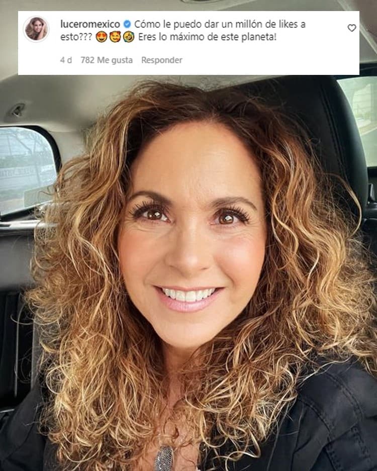 Lucero también reaccionó a la publicación y describió a su hija como “lo máximo de este planeta”.