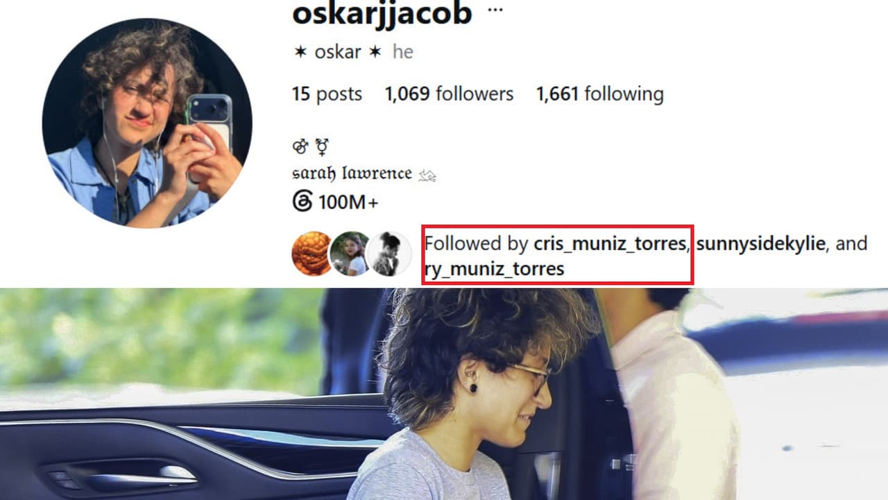 La cuenta de Instagram que pertenecería a la hija de JLo y en la que se presenta como "Oskar" es seguida por Cris y Ryan Muñiz, los hijos de Dayanara Torres y Marc Anthony.