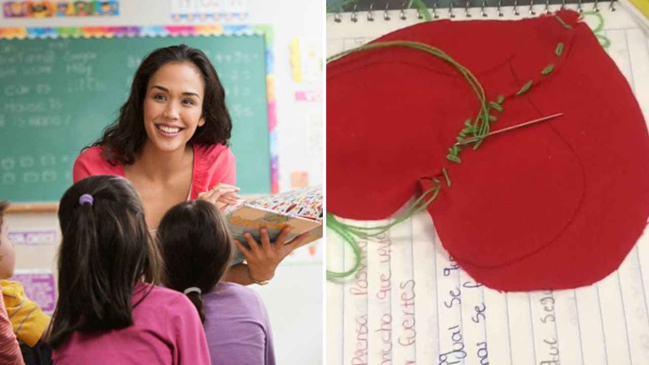 “Así se sana un corazón roto”: maestra enseña a alumnos como recuperarse de un dolor emocional
