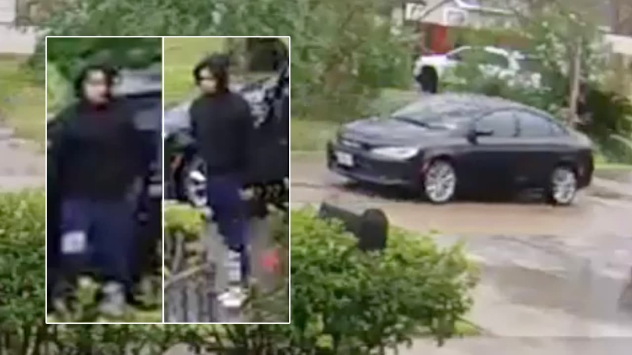 Una cámara captó cuando un sospechoso roba a un hombre al llegar a su residencia en Houston
