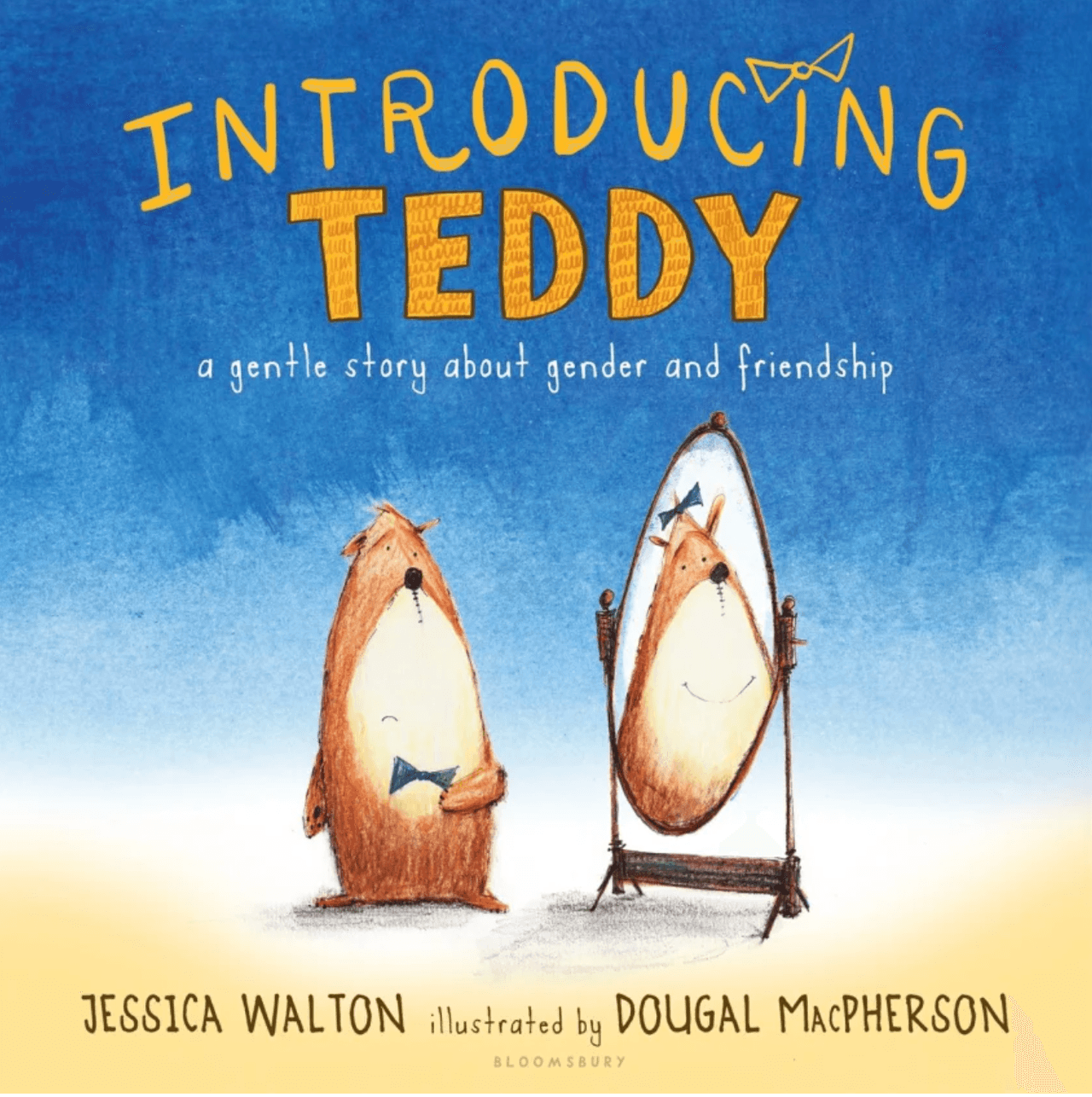 Portada del libro “Introducing Teddy”, escrito por Jessica Walton e ilustrado por Dougal MacPherson