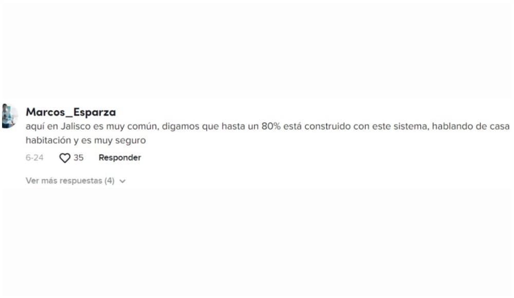 Usuario de TikTok comenta acerca de los albañiles que construyen techos sin base