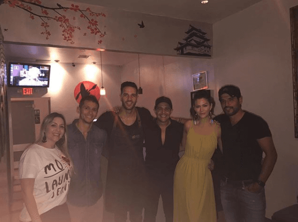 El restaurante del Chef Jesús fue el lugar elegido para esta velada con la que Chabán se adelanta un poquito a su festejo de cumpleaños.