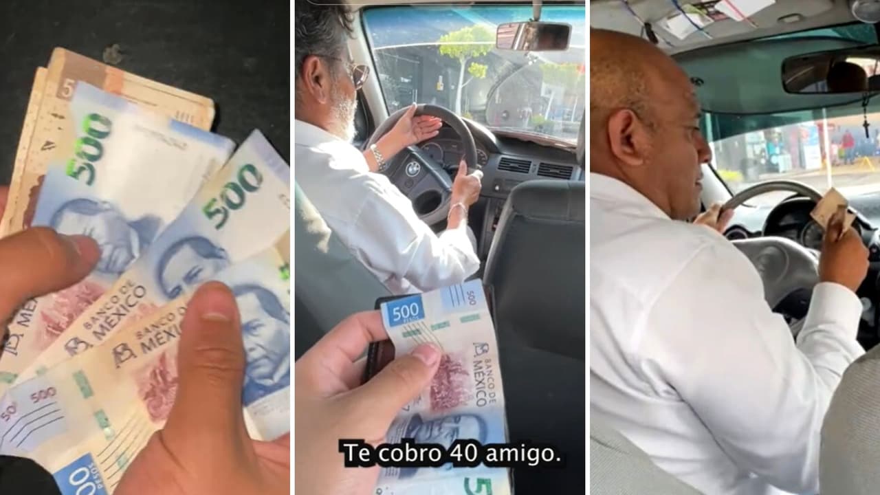 Casi todos los taxistas se quedaron con el billete de 500 pesos cuando el viaje costaba menos