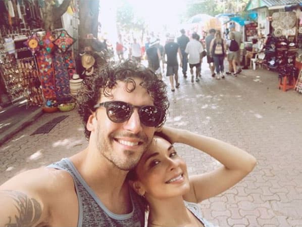 La feliz pareja se fue a Tulum, Quintana Roo: "Nada como el amor", escribió la actriz en esta imagen que publicó en Instagram.