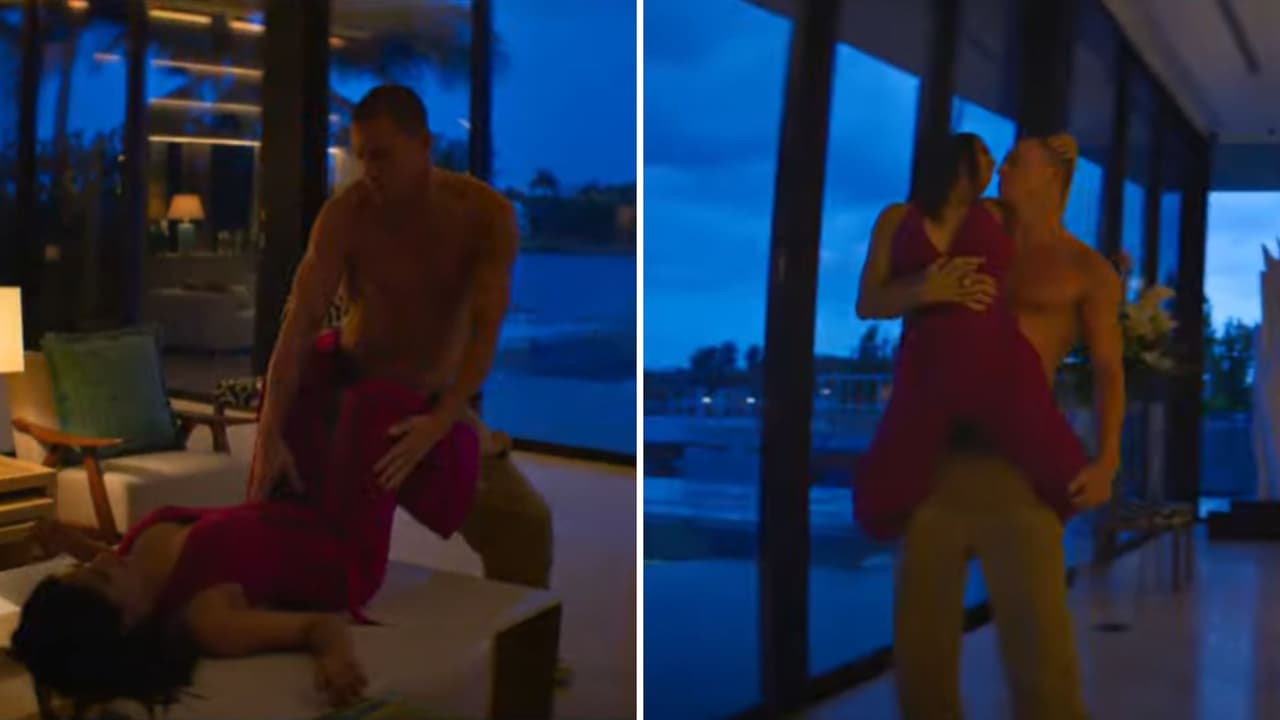 El baile sensual entre Salma Hayek y Channing Tatum.