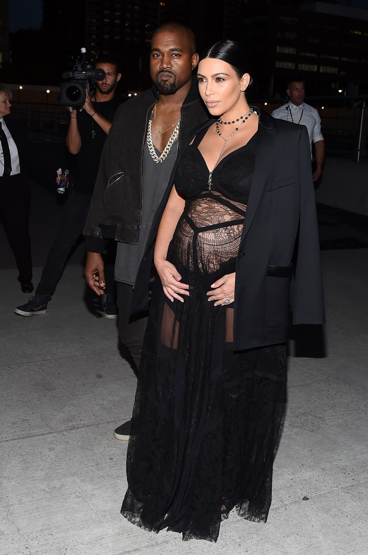 Kim y Kanye en Manhattan.