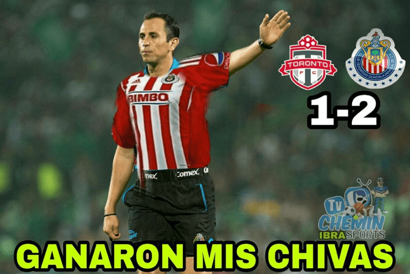 El triunfo de Chivas en el juego de ida de la final contra Toronto en la Liga de Campones de Concacaf dio para el humor de los usuarios en las redes sociales.