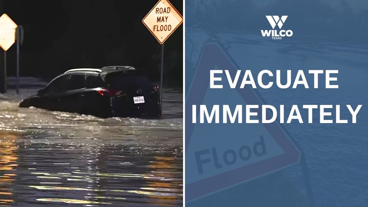 Evacuación para zonas del Condado Williamson ante inundación inminente; revisa aquí las áreas afectadas